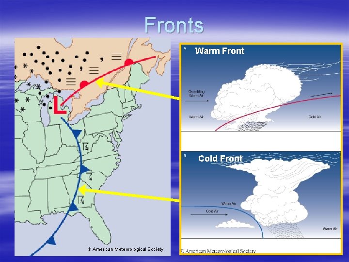 Fronts Warm Front Cold Front © American Meteorological Society 11 