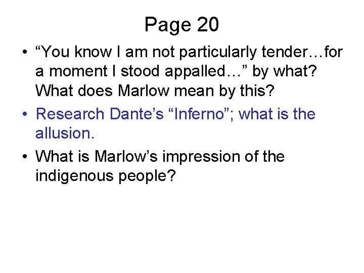 Page 20 • “You know I am not particularly tender…for a moment I stood Page 20 • “You know I am not particularly tender…for a moment I stood