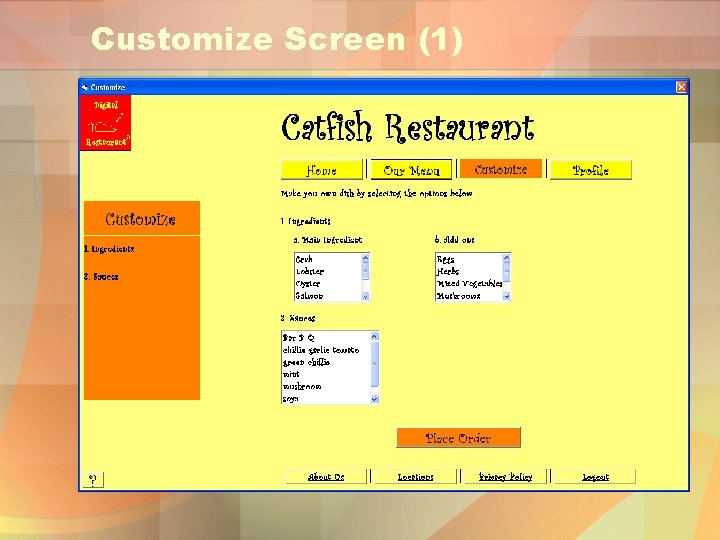 Customize Screen (1) 