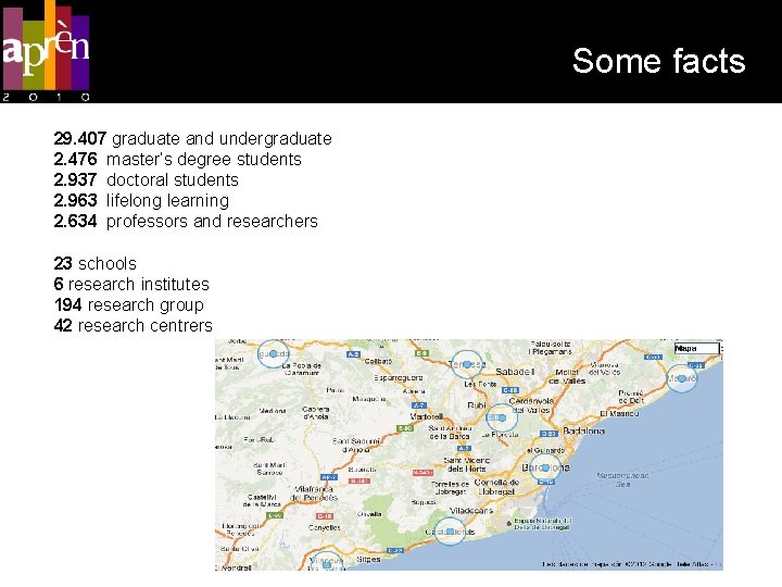 Some facts 29. 407 graduate and undergraduate 2. 476 master’s degree students 2. 937