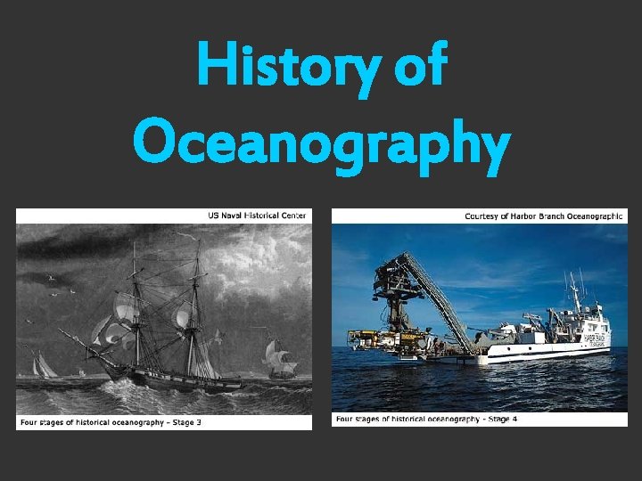 History of Oceanography 