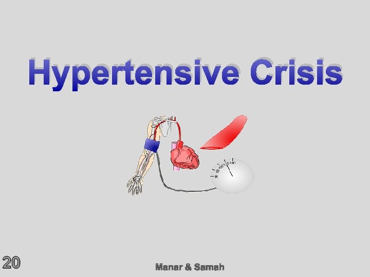 Hypertensive Crisis 20 Manar & Samah 