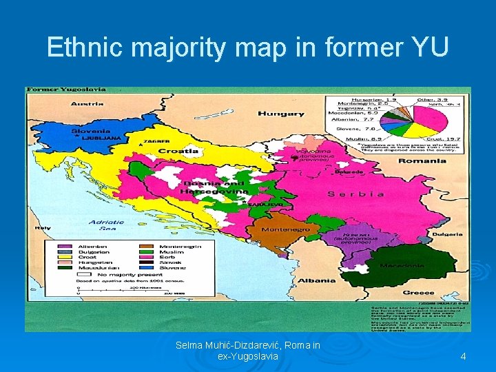 Ethnic majority map in former YU Selma Muhić-Dizdarević, Roma in ex-Yugoslavia 4 