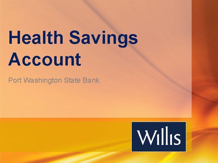 Health Savings Account Port Washington State Bank 