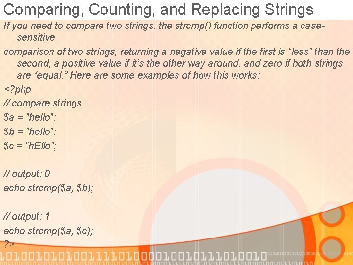 php compare 2 strings