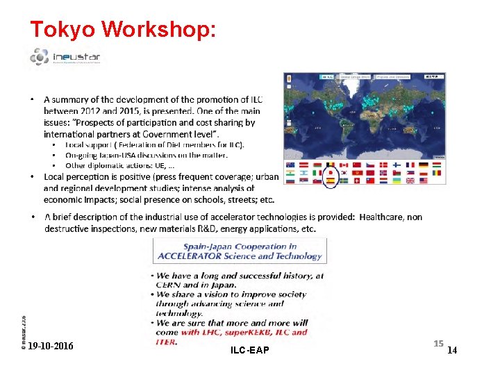 Tokyo Workshop: 19 -10 -2016 ILC-EAP 14 