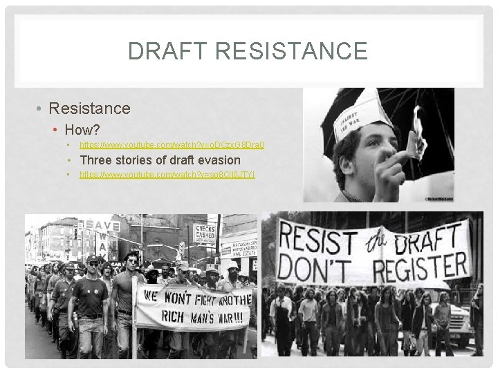 DRAFT RESISTANCE • Resistance • How? • https: //www. youtube. com/watch? v=o. DCzx. G