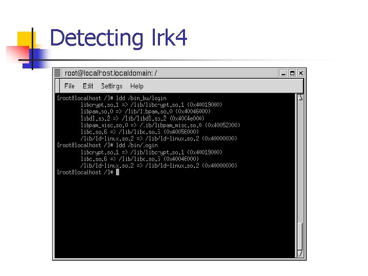 Detecting lrk 4 
