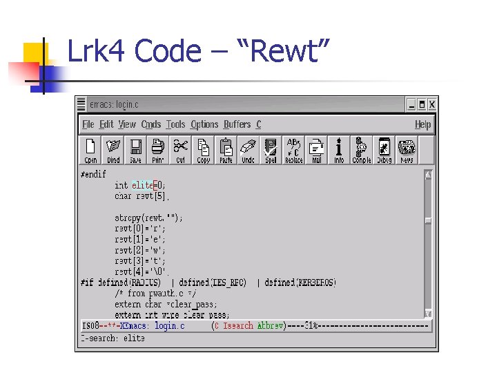 Lrk 4 Code – “Rewt” 