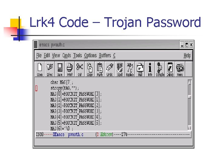 Lrk 4 Code – Trojan Password 