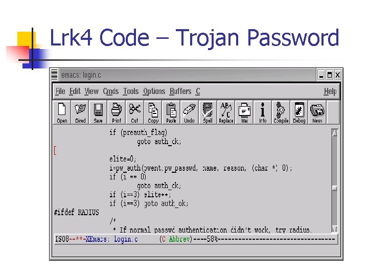 Lrk 4 Code – Trojan Password 