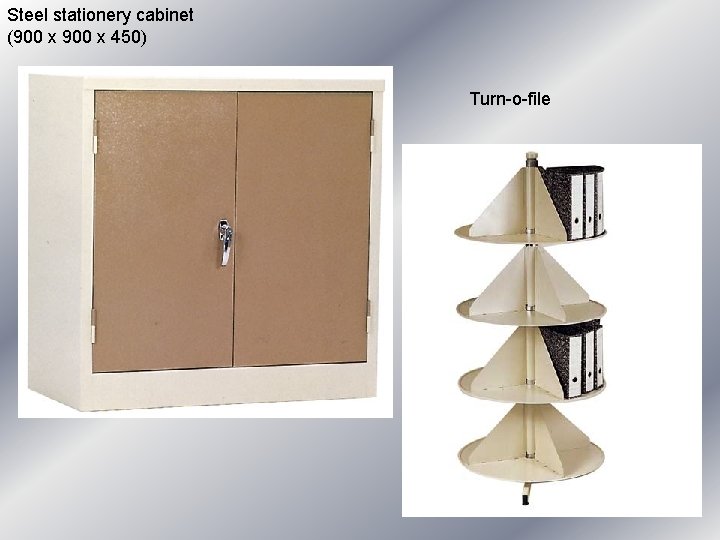 Steel stationery cabinet (900 x 450) Turn-o-file Steel stationery cabinet (900 x 450) Turn-o-file