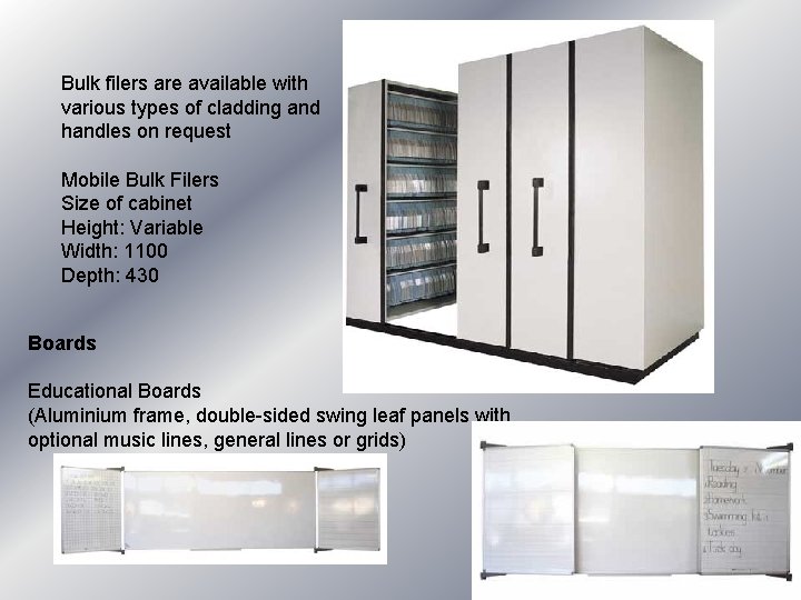 Bulk filers are available with various types of cladding and handles on request Mobile Bulk filers are available with various types of cladding and handles on request Mobile