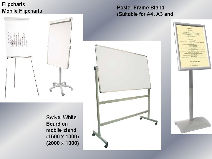 Flipcharts Mobile Flipcharts Poster Frame Stand (Suitable for A 4, A 3 and Swivel Flipcharts Mobile Flipcharts Poster Frame Stand (Suitable for A 4, A 3 and Swivel
