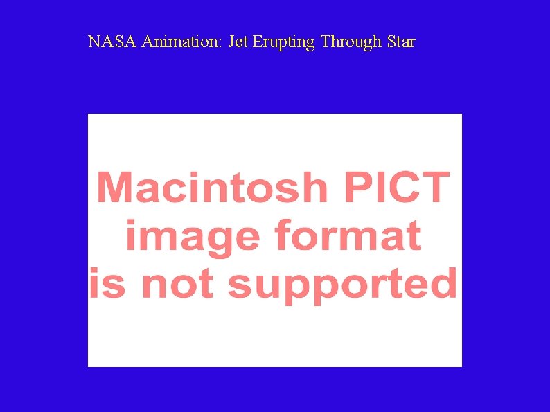 NASA Animation: Jet Erupting Through Star 