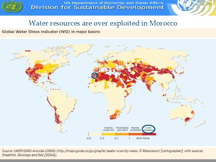 Water resources are over exploited in Morocco 