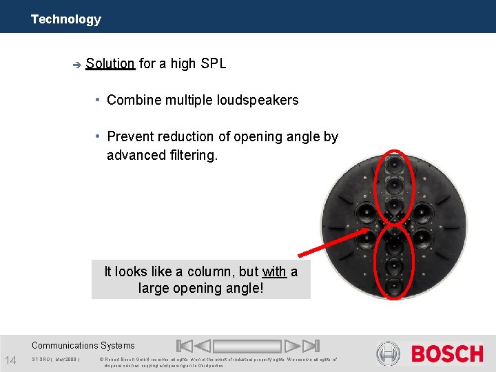 Technology è Solution for a high SPL • Combine multiple loudspeakers • Prevent reduction