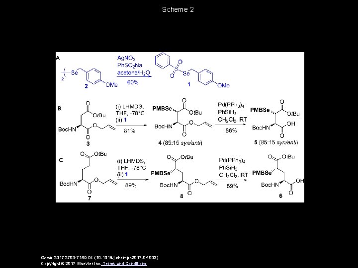 Scheme 2 Chem 2017 2703 -715 DOI: (10. 1016/j. chempr. 2017. 04. 003) Copyright