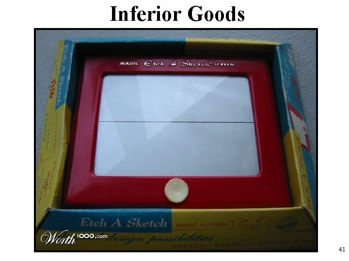 Inferior Goods 41 