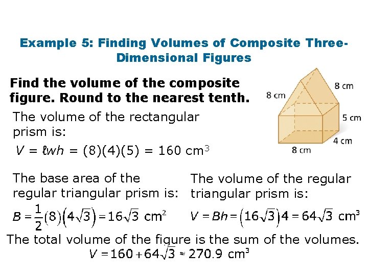 10 6 Volume Of Prisms And Cylinders Warm