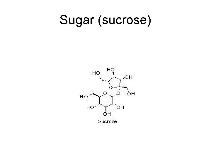 Sugar (sucrose) 