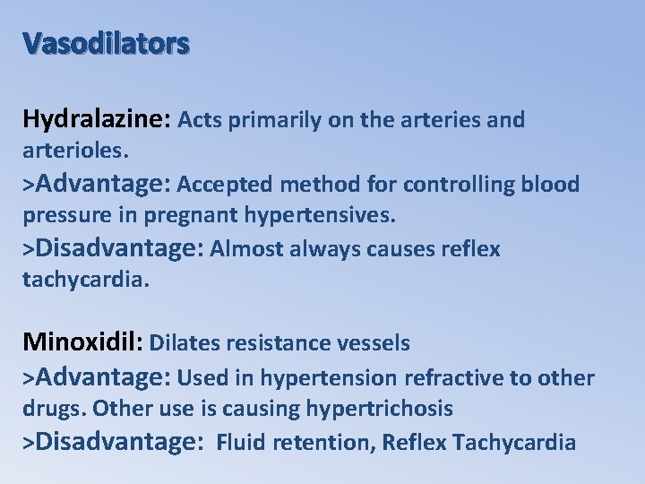 Drugs Used In Hypertension Presented By Sara Khalid
