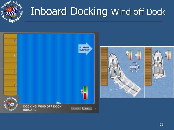 Inboard Docking Wind off Dock 28 
