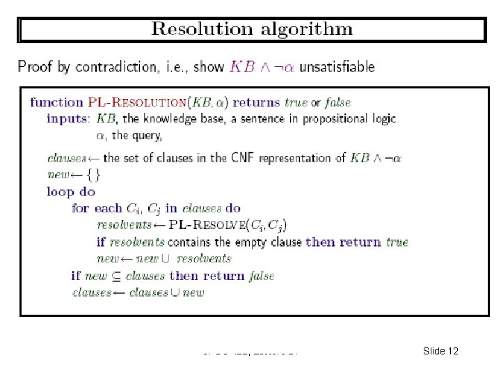 CPSC 422, Lecture 21 Slide 12 CPSC 422, Lecture 21 Slide 12