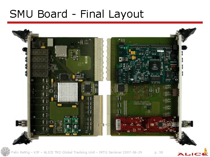 SMU Board - Final Layout Felix Rettig – KIP – ALICE TRD Global Tracking SMU Board - Final Layout Felix Rettig – KIP – ALICE TRD Global Tracking