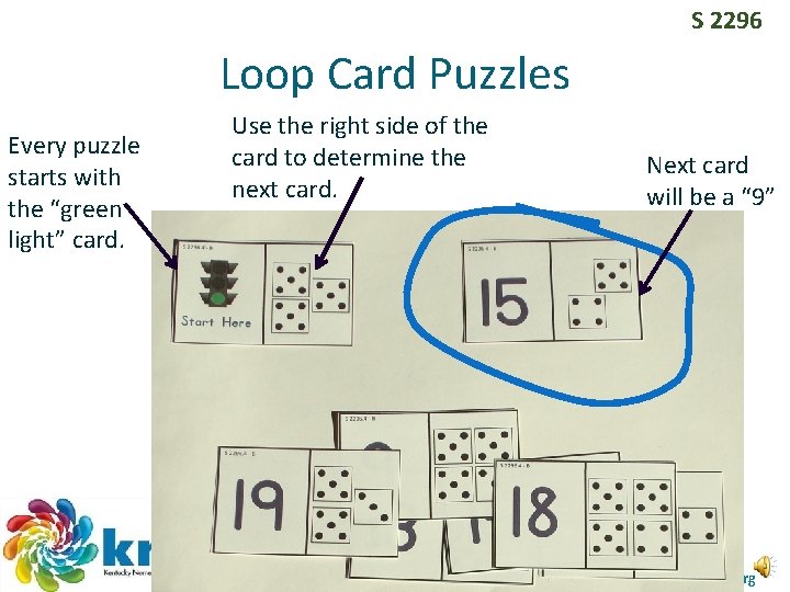 S 2296 Loop Card Puzzles Every puzzle starts with the “green light” card. Use S 2296 Loop Card Puzzles Every puzzle starts with the “green light” card. Use