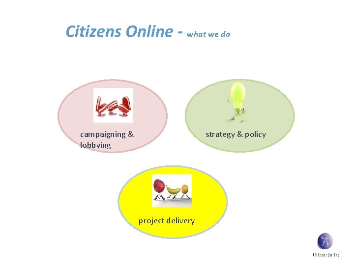 Citizens Online - what we do campaigning & lobbying strategy & policy project delivery