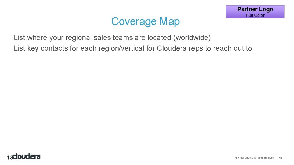 Partner Logo Coverage Map Full Color List where your regional sales teams are located