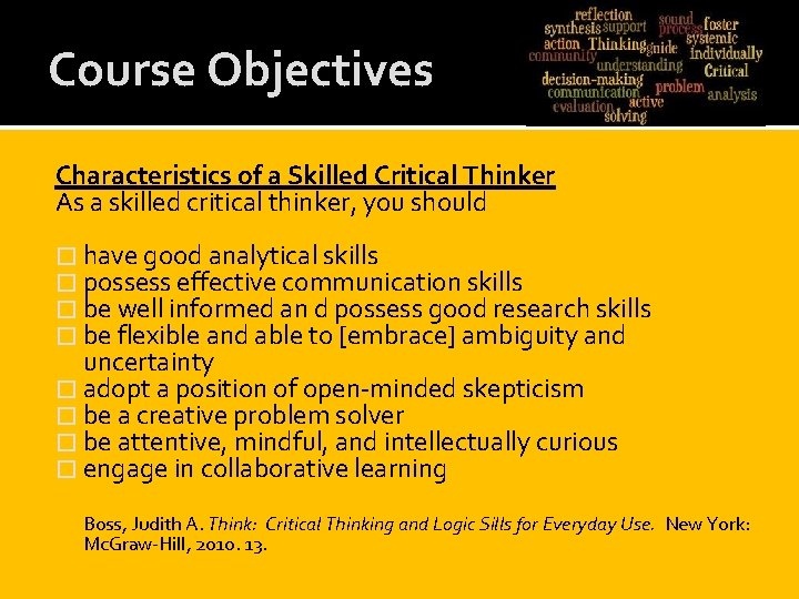 Objective Thinker Welcome to Back to School Night th 10