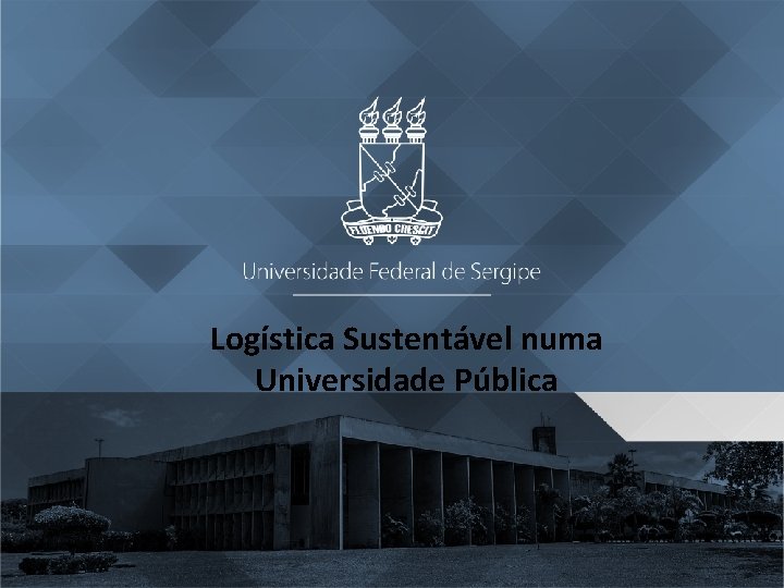 Logística Sustentável numa Universidade Pública 