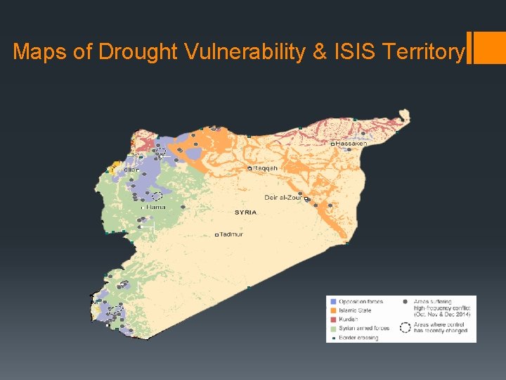 Maps of Drought Vulnerability & ISIS Territory 