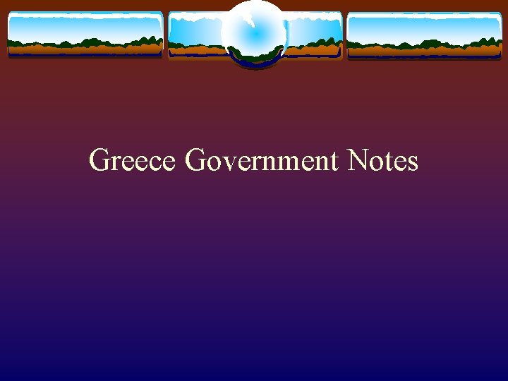 Greece Government Notes 