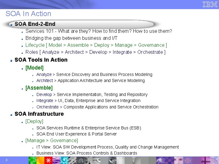 SOA In Action SOA End-2 -End Services 101 - What are they? How to