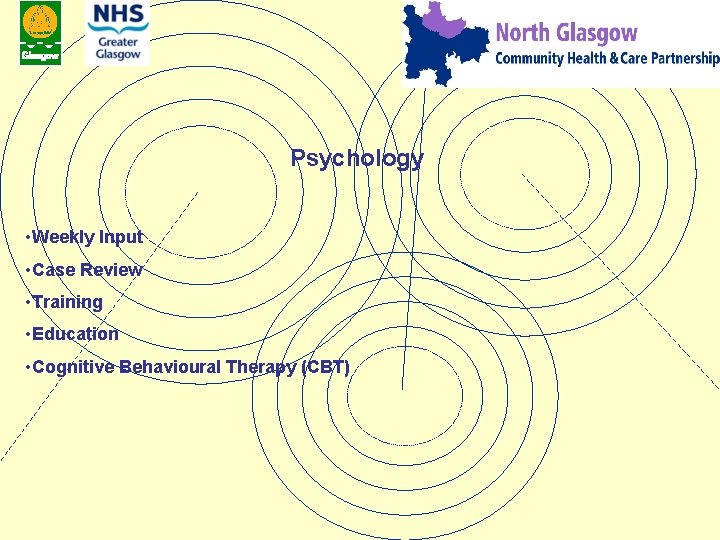 Psychology • Weekly Input • Case Review • Training • Education • Cognitive Behavioural