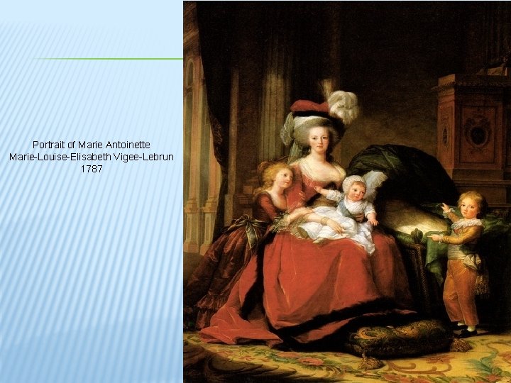 Portrait of Marie Antoinette Marie-Louise-Elisabeth Vigee-Lebrun 1787 