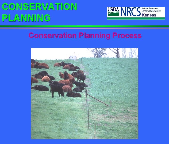 CONSERVATION PLANNING Conservation Planning Process 