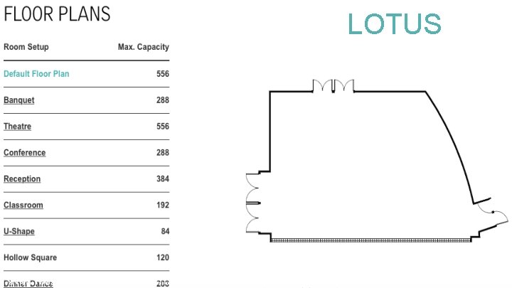 LOTUS © 2014 Starwood Hotels & Resorts Worldwide, Inc. All Rights Reserved. Le Méridien