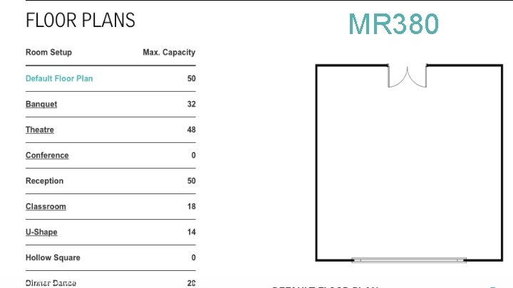 MR 380 © 2014 Starwood Hotels & Resorts Worldwide, Inc. All Rights Reserved. Le