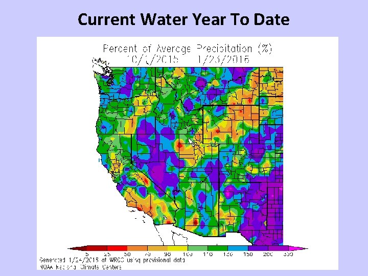 Current Water Year To Date 