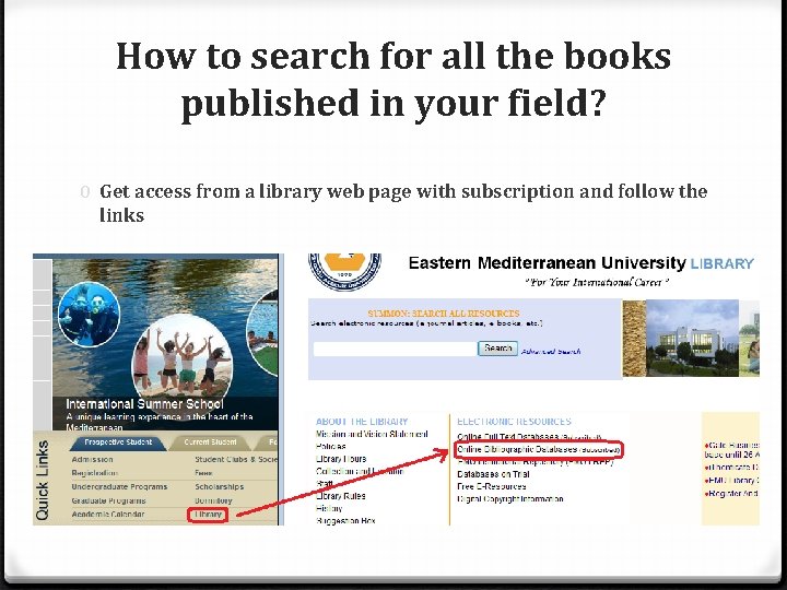 How to search for all the books published in your field? 0 Get access