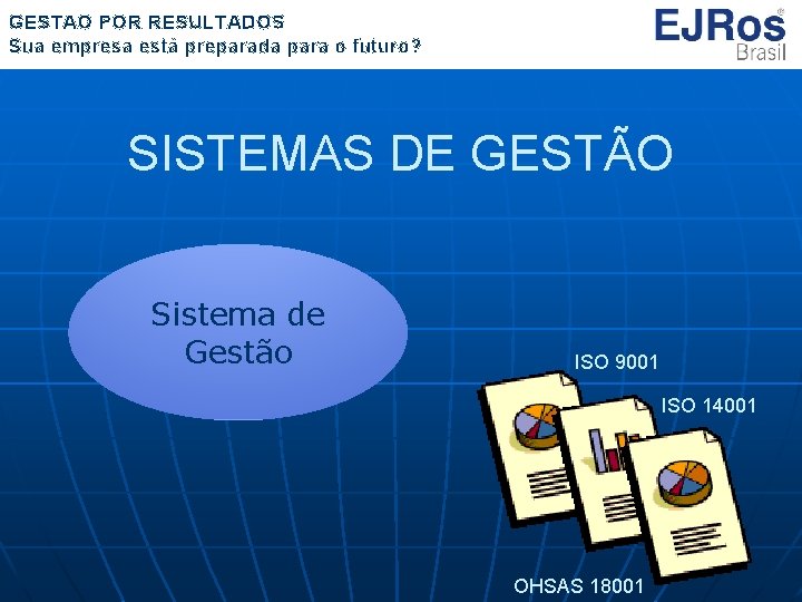 GESTÃO POR RESULTADOS Sua empresa está preparada para o futuro? SISTEMAS DE GESTÃO Sistema