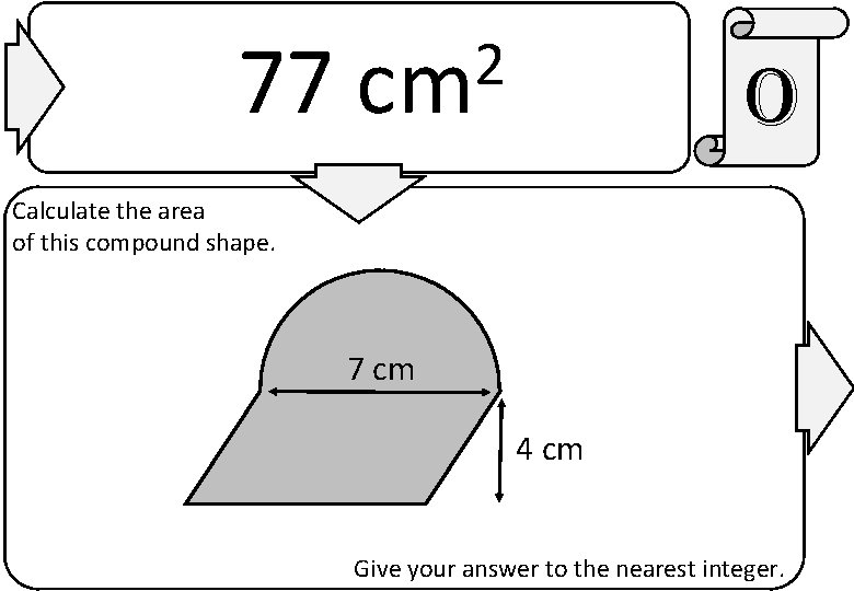 77 2 cm o Calculate the area of this compound shape. 7 cm 4