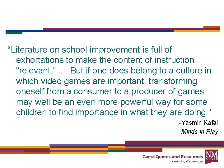 “Literature on school improvement is full of exhortations to make the content of instruction