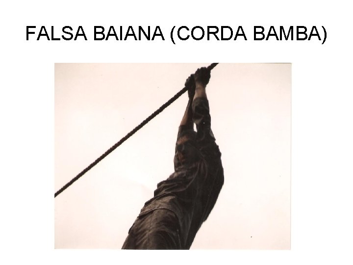 FALSA BAIANA (CORDA BAMBA) 