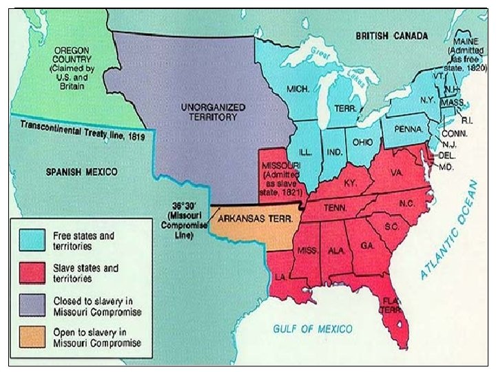 The Missouri Compromise, 1820 o Senate Balance Maintained n n o Louisiana Territory was The Missouri Compromise, 1820 o Senate Balance Maintained n n o Louisiana Territory was
