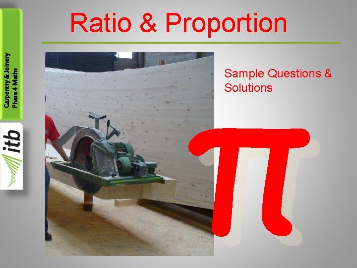 Carpentry Joinery Phase 4 Maths Ratio Proportion Sample